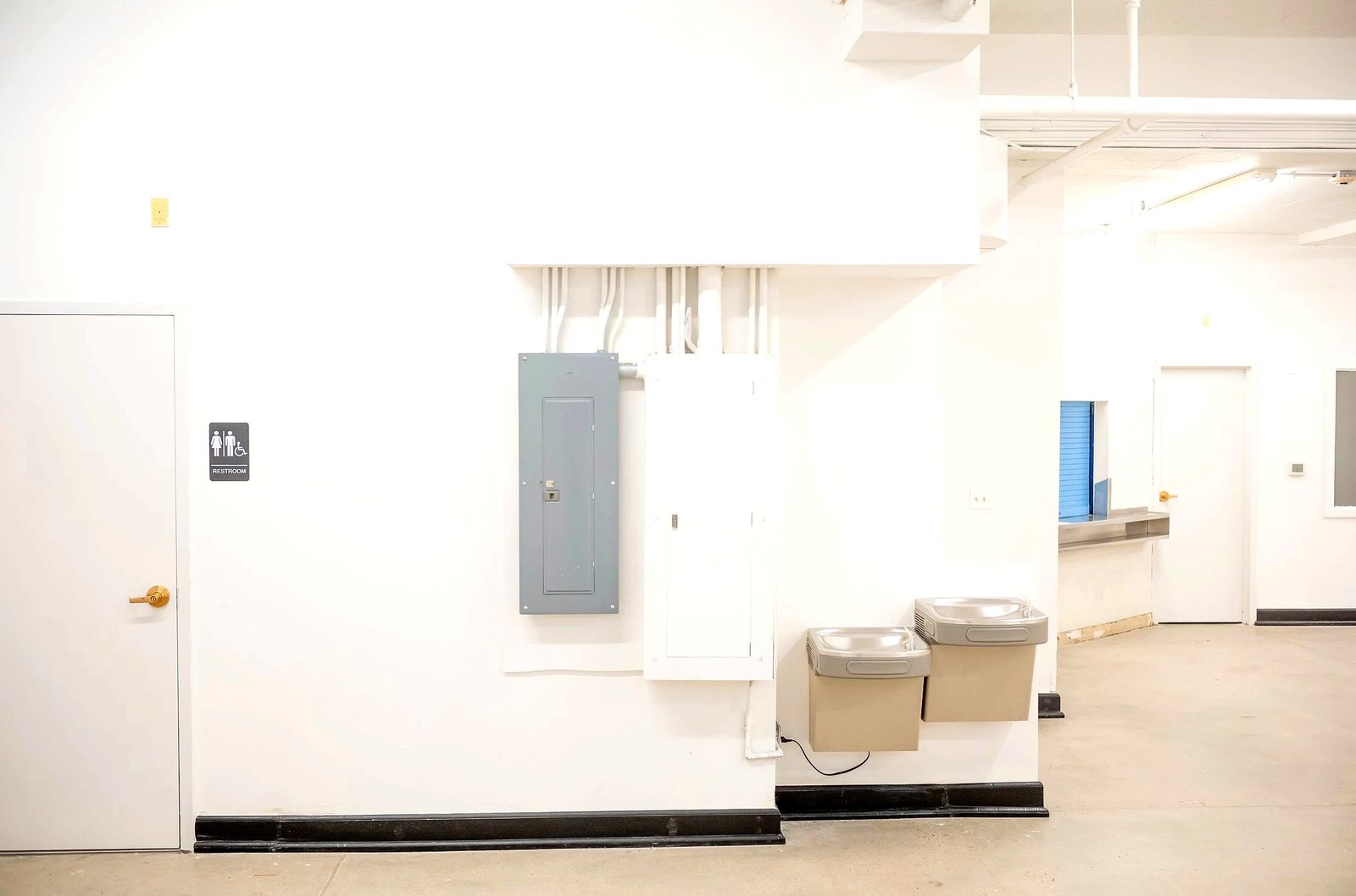 Lower level open space