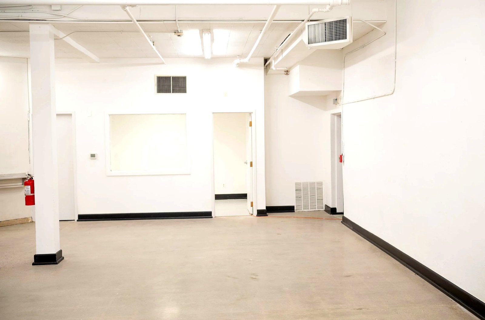 Lower level rear area with pass through window