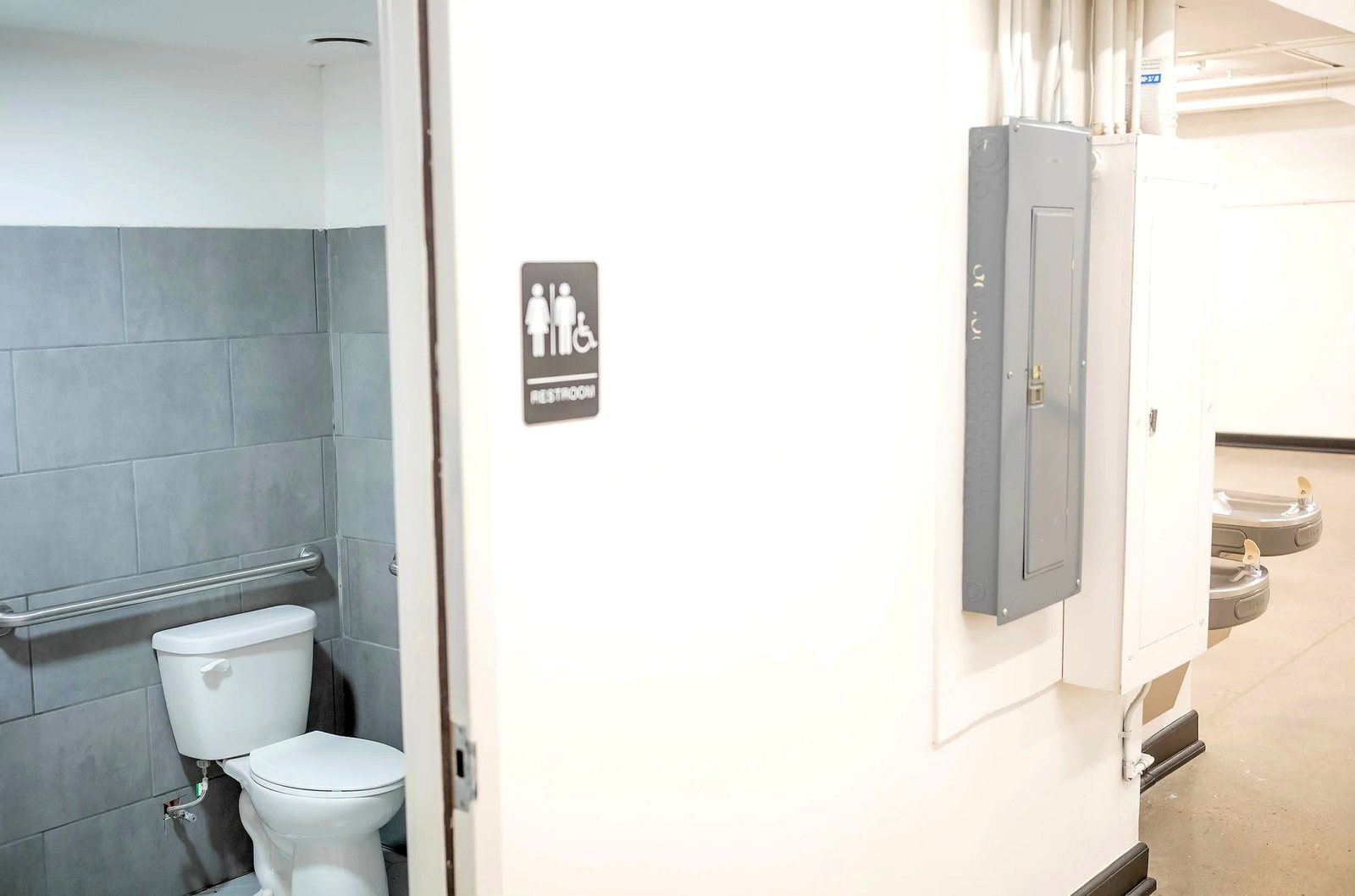Lower level ADA restroom