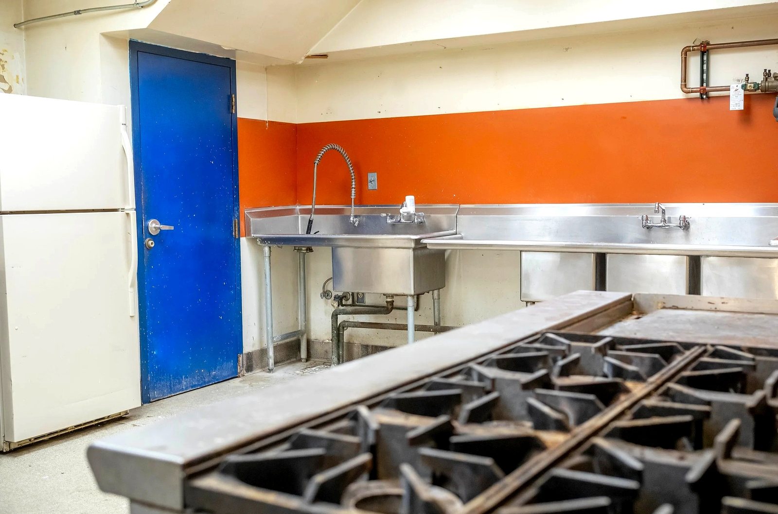 Lower level commercial kitchen